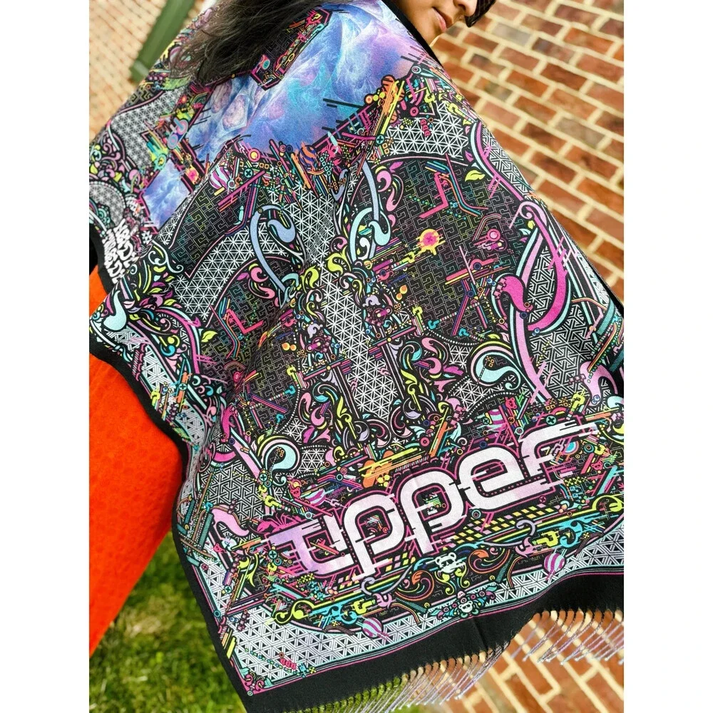 Tipper Double sided Pashmina EDM RAVE
